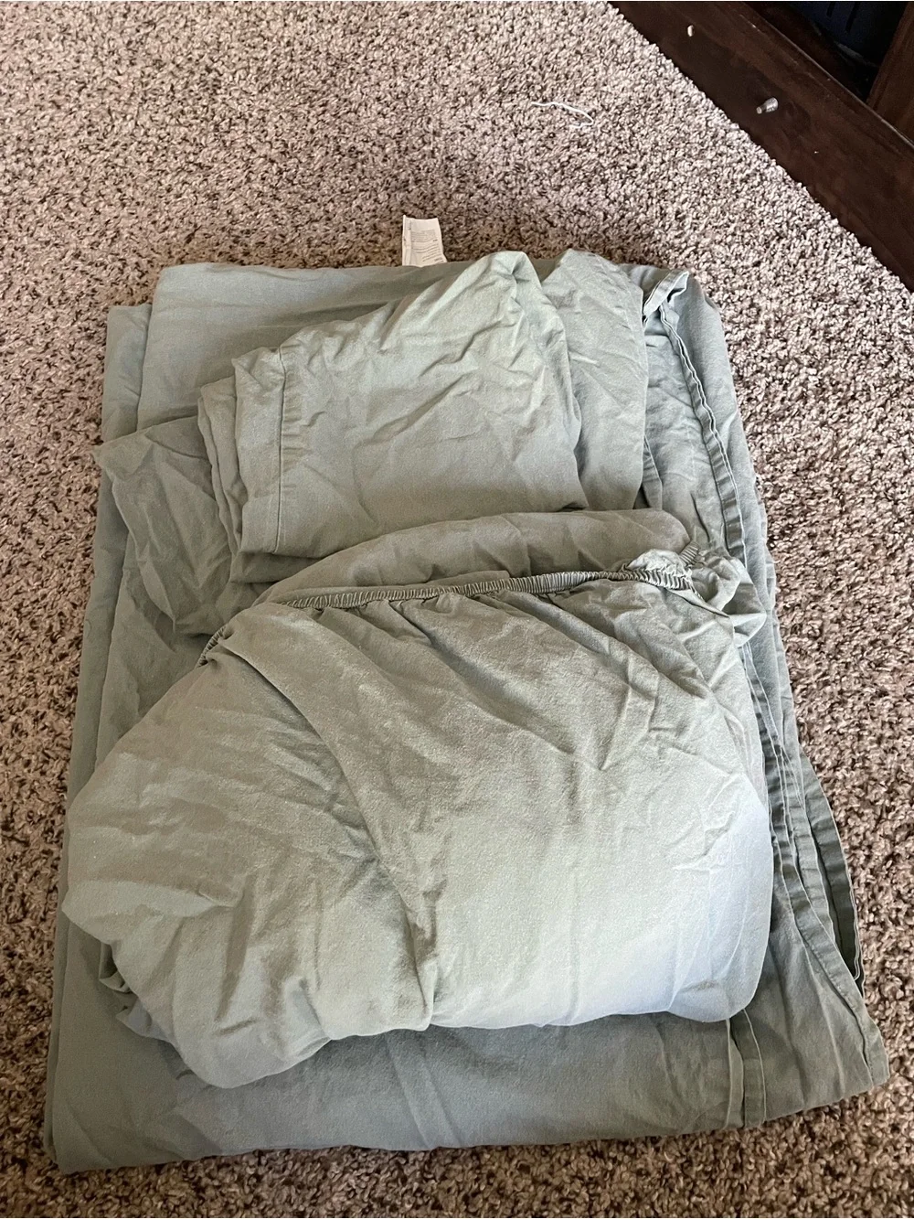 IKEA Sage Green Sheet Set